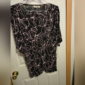 Cato 2 Piece Black And Pink Dress